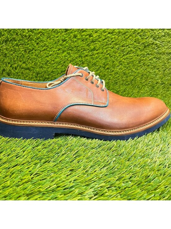 Kenneth Cole Mens Size 12 Brown Blue Casual Classic Leather Oxford Dress Shoes main image 10